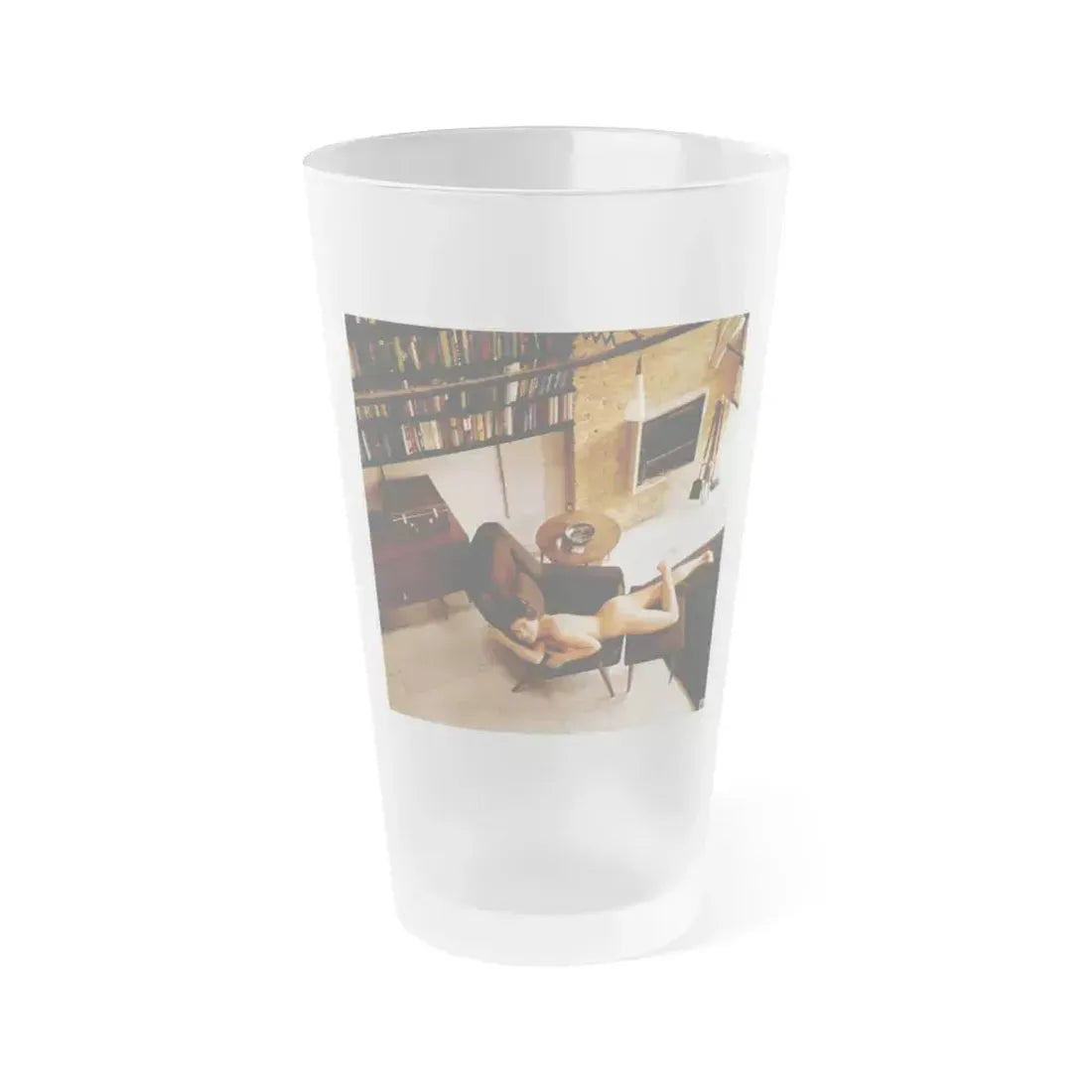 Delores Wells #28 (Vintage Female Icon) Frosted Pint Glass 16oz 16oz Frosted - Go Mug Yourself