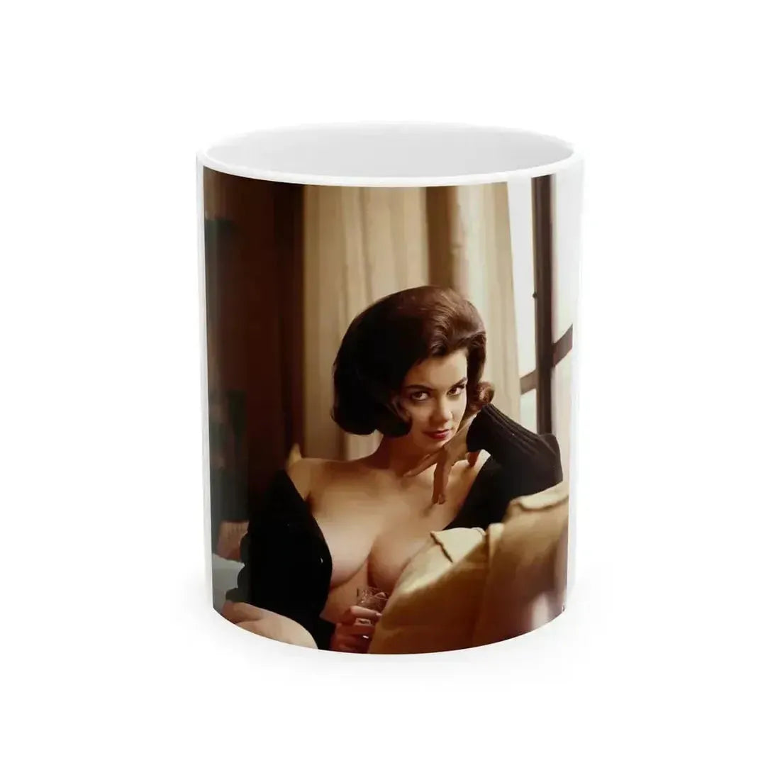 Delores Wells #32 (Vintage Female Icon) White Coffee Mug 11oz - Go Mug Yourself