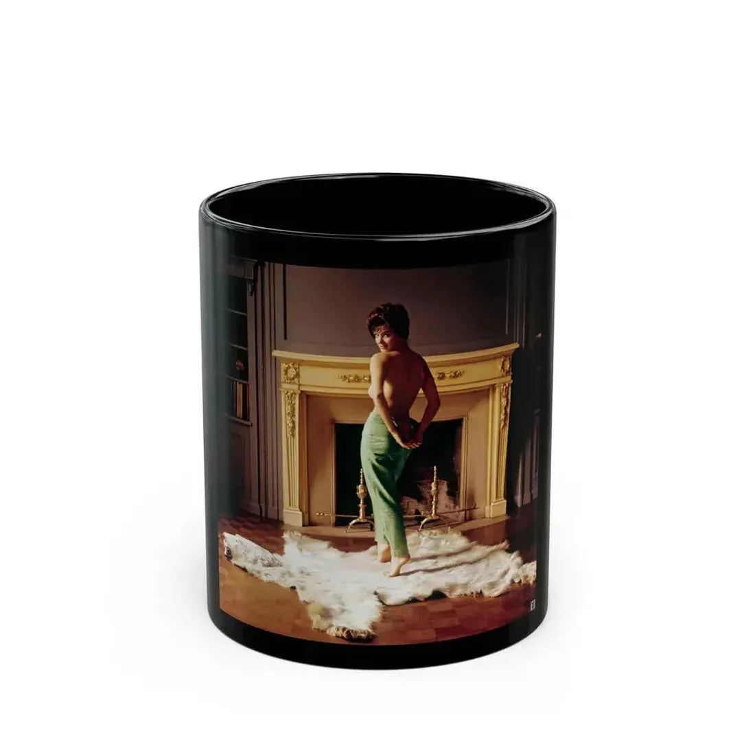 Delores Wells #34 (Vintage Female Icon) Black Coffee Mug 11oz - Go Mug Yourself