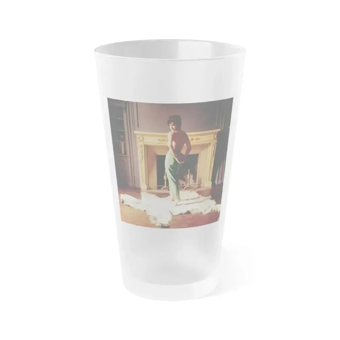 Delores Wells #34 (Vintage Female Icon) Frosted Pint Glass 16oz 16oz Frosted - Go Mug Yourself