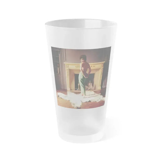 Delores Wells #34 (Vintage Female Icon) Frosted Pint Glass 16oz 16oz Frosted - Go Mug Yourself