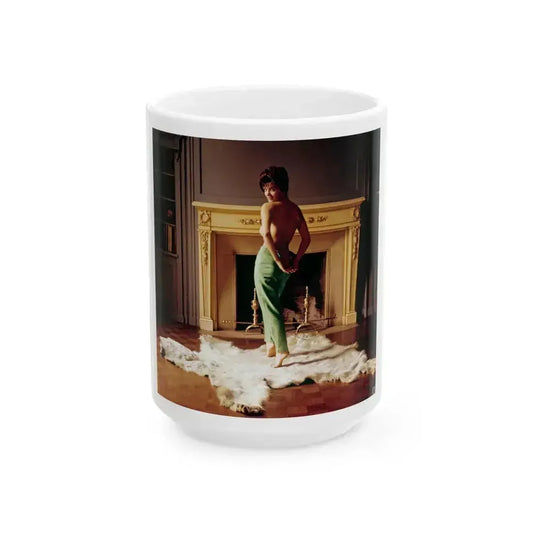 Delores Wells #34 (Vintage Female Icon) White Coffee Mug 15oz - Go Mug Yourself