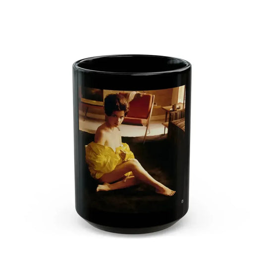 Delores Wells #35 (Vintage Female Icon) Black Coffee Mug 15oz - Go Mug Yourself