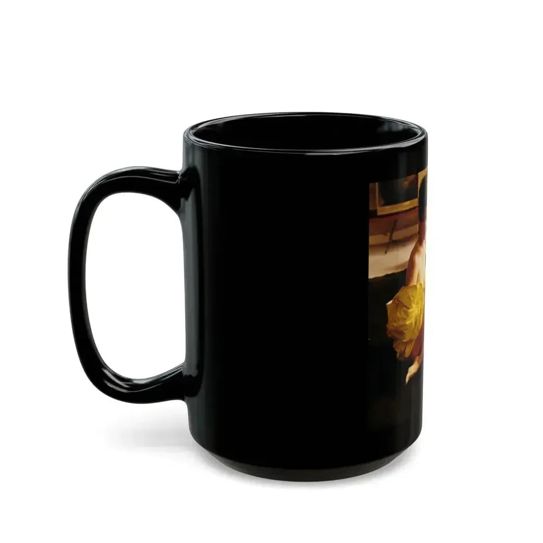 Delores Wells #35 (Vintage Female Icon) Black Coffee Mug - Go Mug Yourself