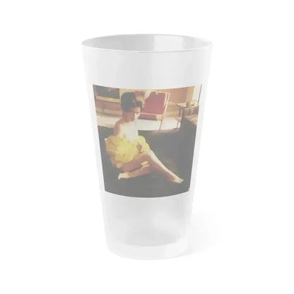 Delores Wells #35 (Vintage Female Icon) Frosted Pint Glass 16oz 16oz Frosted - Go Mug Yourself