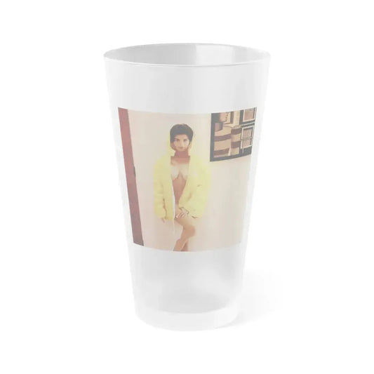 Delores Wells #36 (Vintage Female Icon) Frosted Pint Glass 16oz 16oz Frosted - Go Mug Yourself