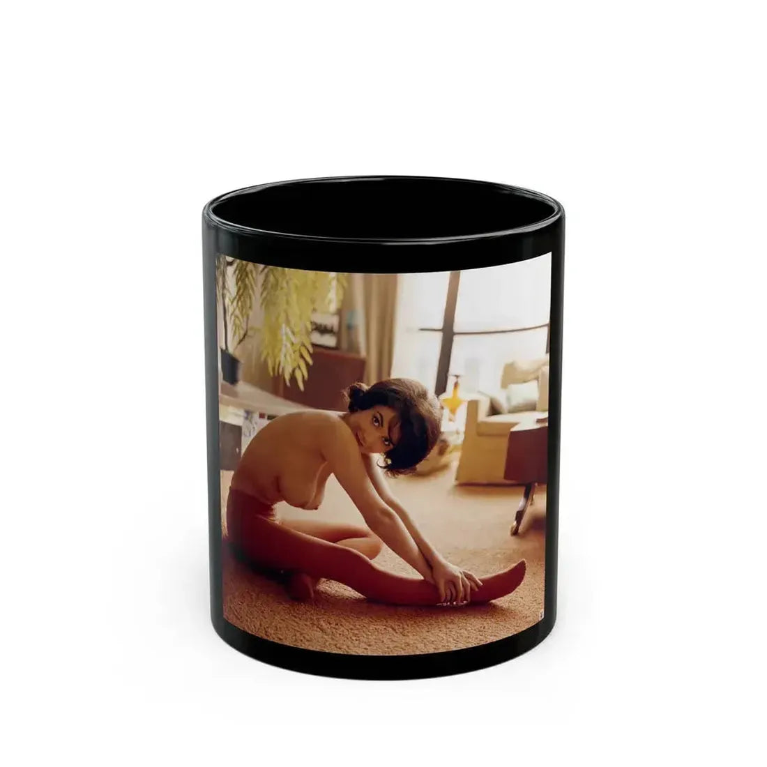 Delores Wells #37 (Vintage Female Icon) Black Coffee Mug 11oz - Go Mug Yourself