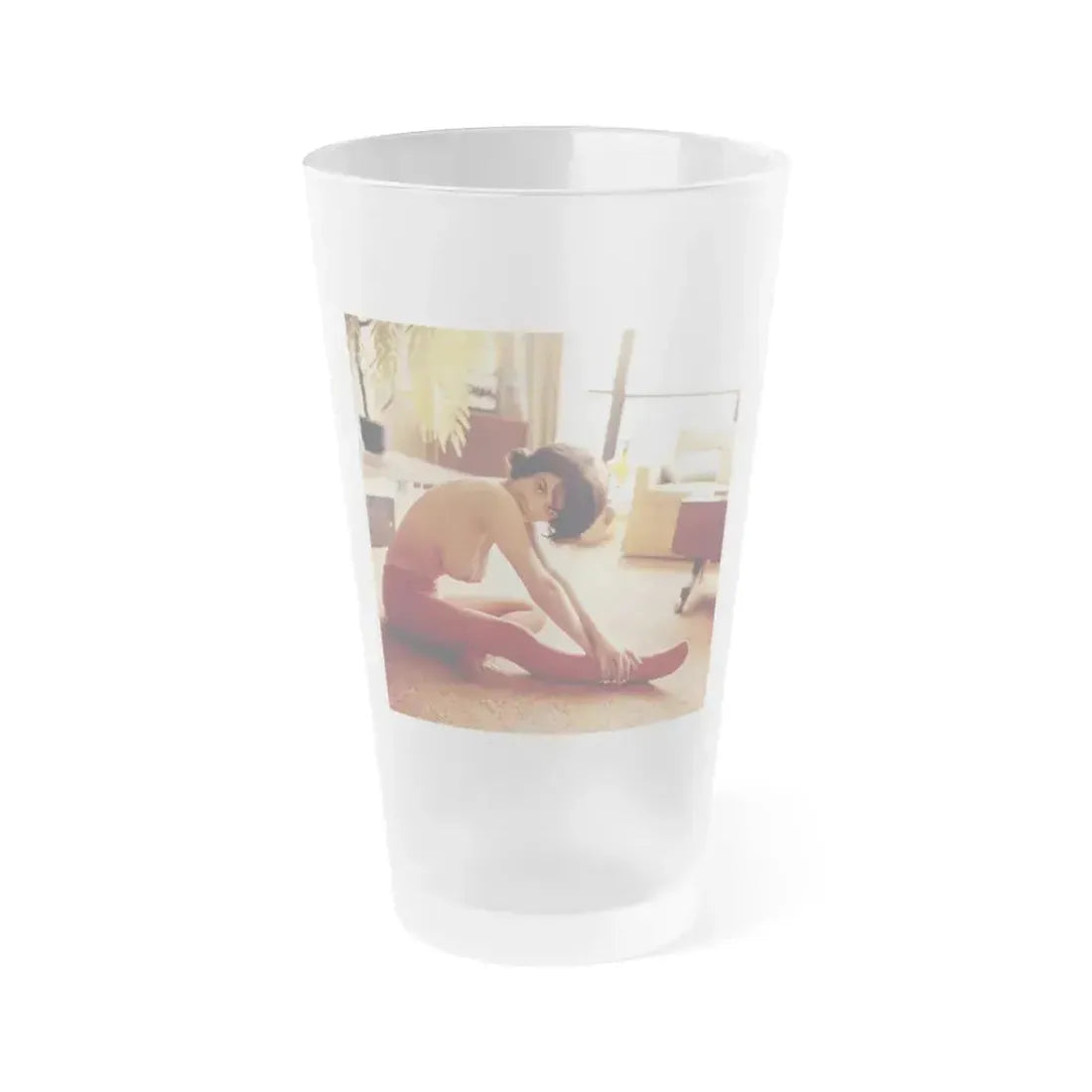 Delores Wells #37 (Vintage Female Icon) Frosted Pint Glass 16oz 16oz Frosted - Go Mug Yourself