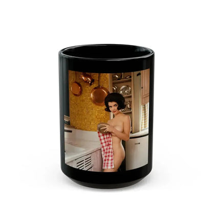 Delores Wells #38 (Vintage Female Icon) Black Coffee Mug 15oz - Go Mug Yourself