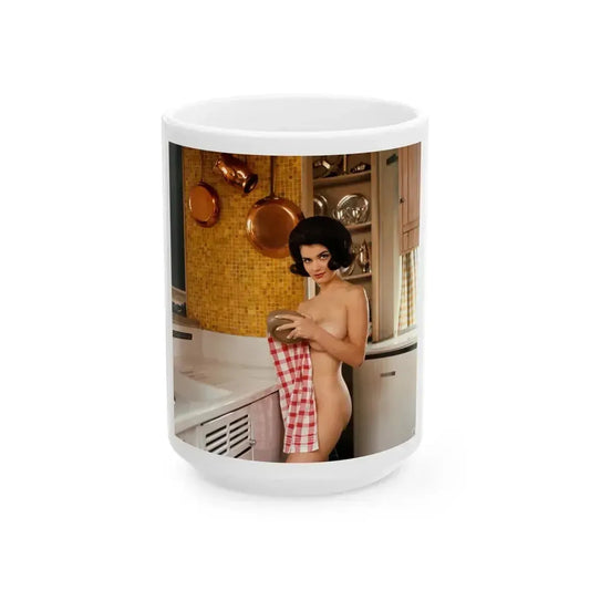 Delores Wells #38 (Vintage Female Icon) White Coffee Mug 15oz - Go Mug Yourself