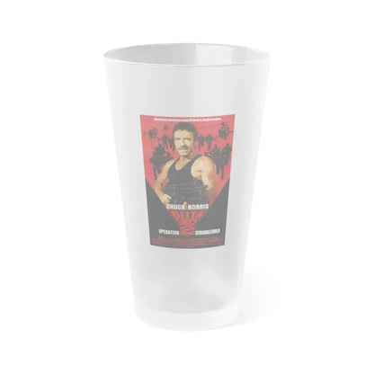 DELTA FORCE 2 1990 Movie Poster - Frosted Pint Glass 16oz 16oz Frosted - Go Mug Yourself