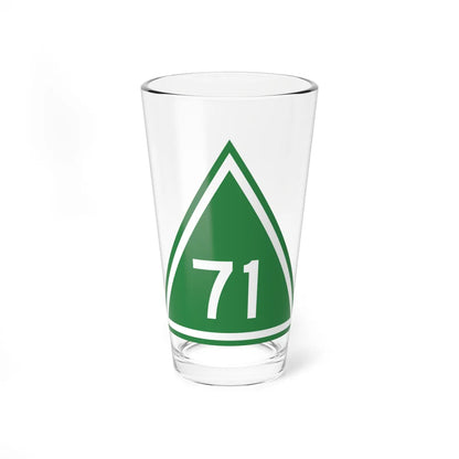 Delta road 71 shield (Virginia) (Road Sign) Pint Glass 16oz 16oz - Go Mug Yourself
