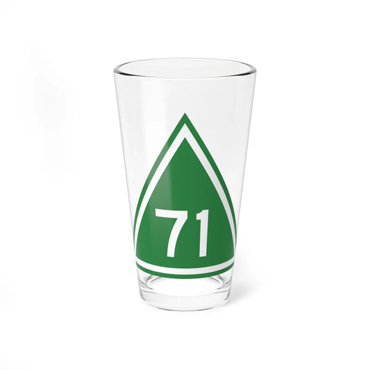 Delta road 71 shield (Virginia) (Road Sign) Pint Glass 16oz 16oz - Go Mug Yourself
