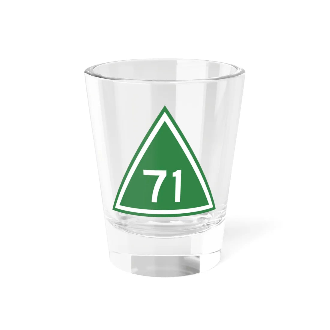 Delta road 71 shield (Virginia) (Road Sign) Shot Glass 1.5oz 1.5oz - Go Mug Yourself