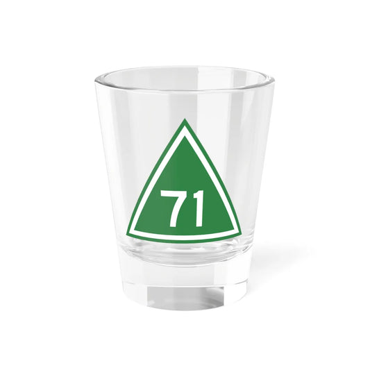 Delta road 71 shield (Virginia) (Road Sign) Shot Glass 1.5oz 1.5oz - Go Mug Yourself
