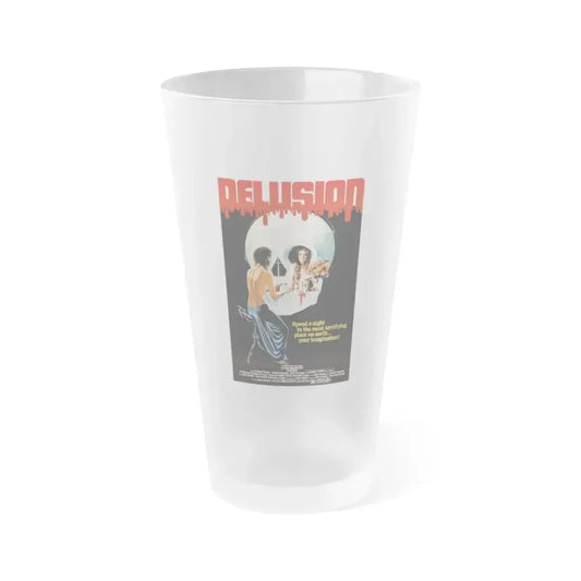 DELUSION (THE HOUSE WHERE DEATH LIVES) 1980 Movie Poster - Frosted Pint Glass 16oz 16oz Frosted - Go Mug Yourself