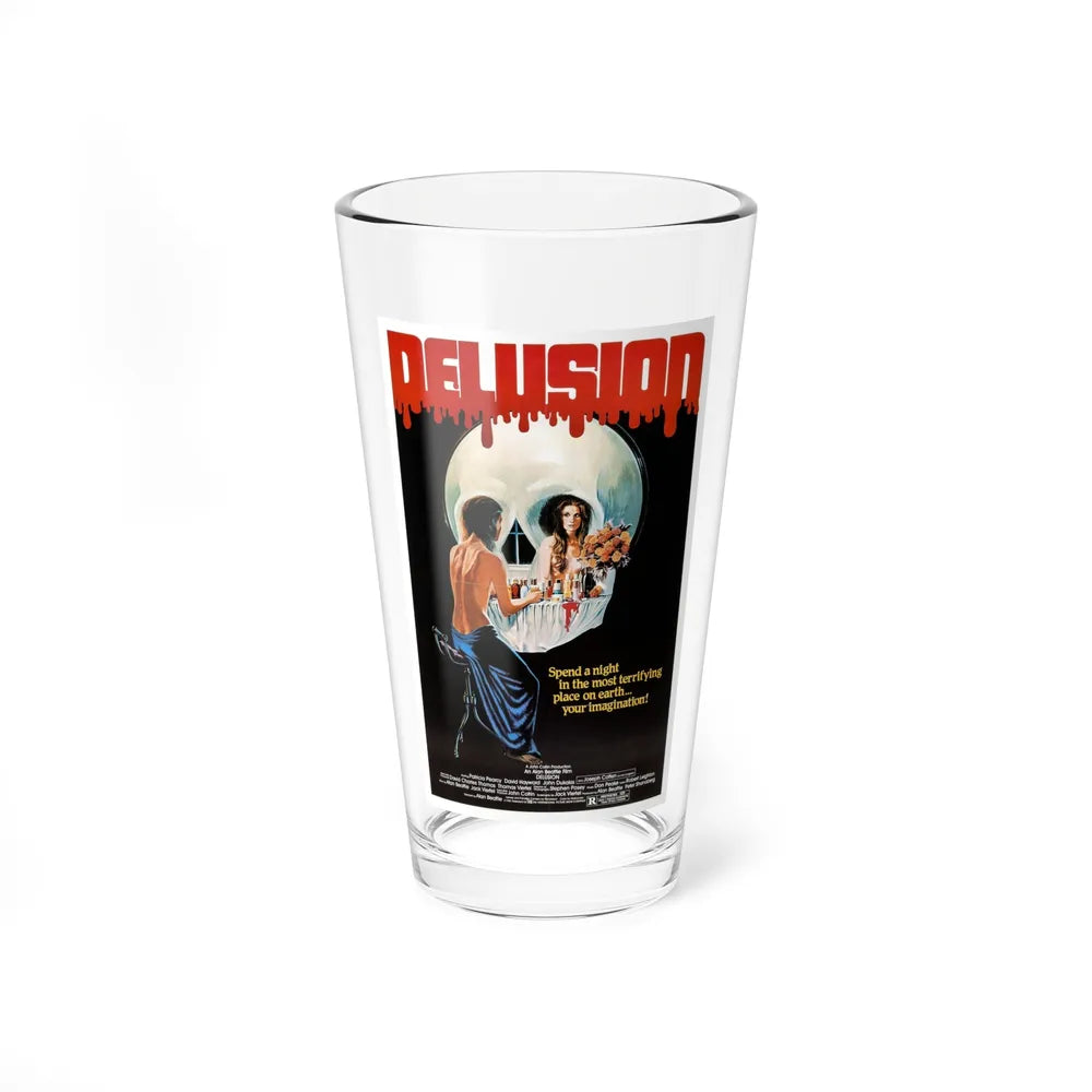 DELUSION (THE HOUSE WHERE DEATH LIVES) 1980 Movie Poster - Pint Glass 16oz-16oz-Go Mug Yourself