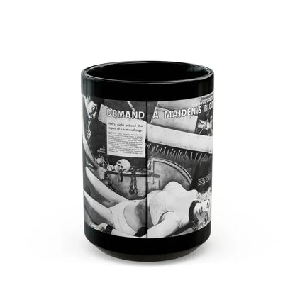 Demand A Maiden's Blood, World of Men, January 1968 - Black Coffee Mug 15oz - Go Mug Yourself