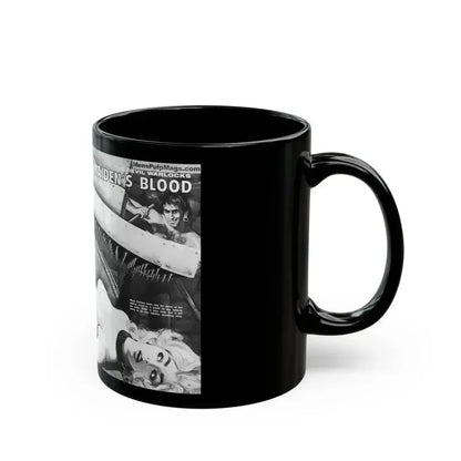 Demand A Maiden's Blood, World of Men, January 1968 - Black Coffee Mug - Go Mug Yourself