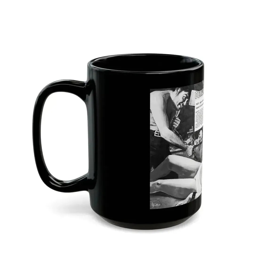 Demand A Maiden's Blood, World of Men, January 1968 - Black Coffee Mug - Go Mug Yourself