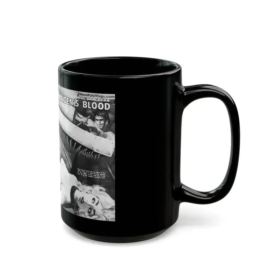 Demand A Maiden's Blood, World of Men, January 1968 - Black Coffee Mug - Go Mug Yourself