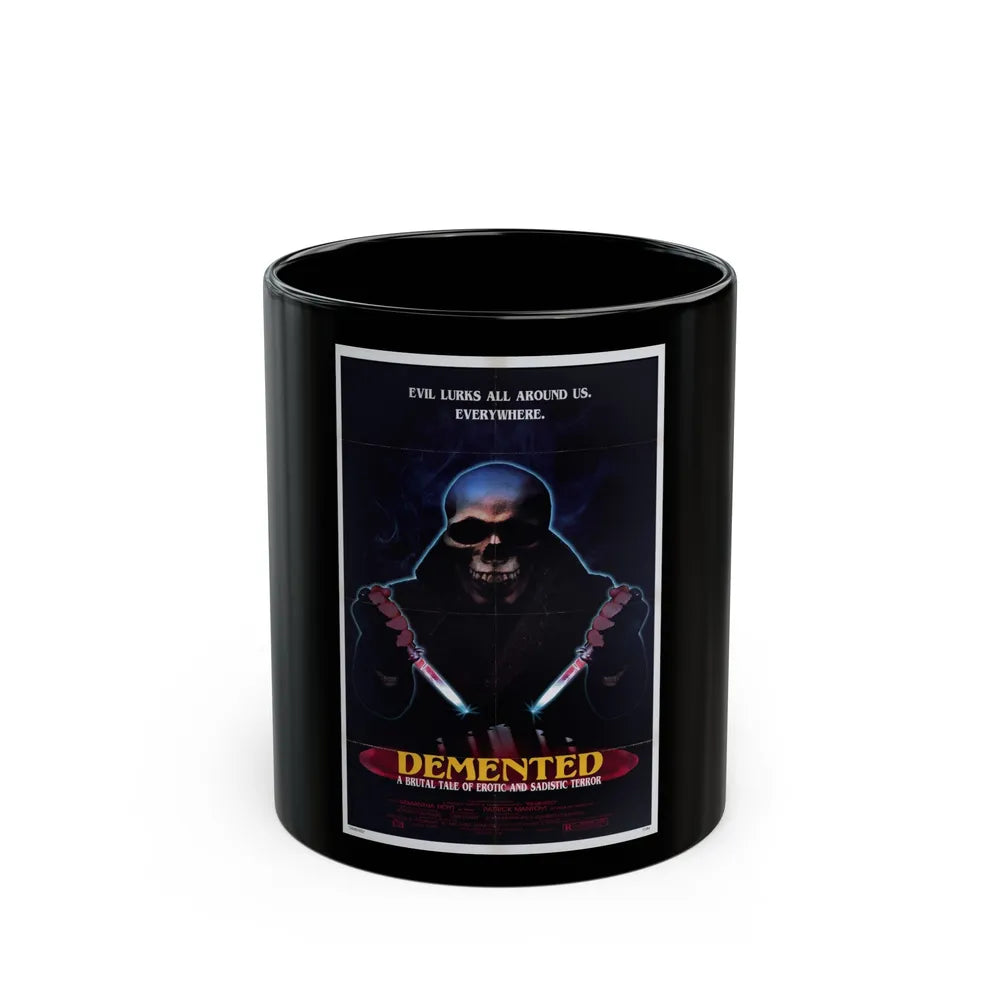 DEMENTED 1980 Movie Poster - Black Coffee Mug-11oz-Go Mug Yourself