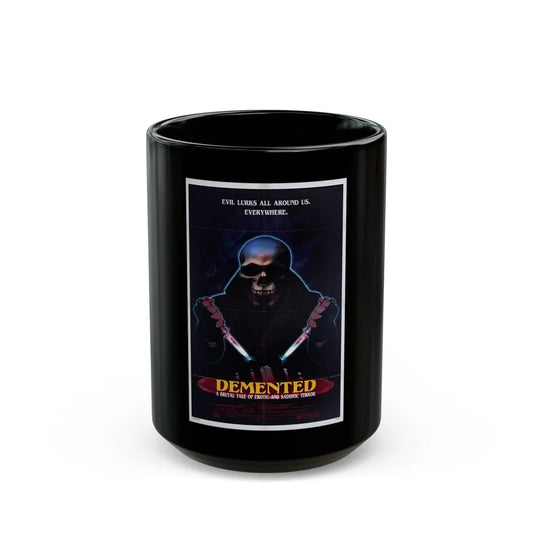 DEMENTED 1980 Movie Poster - Black Coffee Mug-15oz-Go Mug Yourself