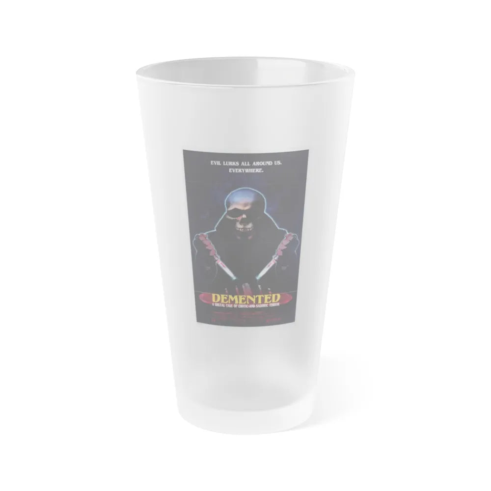 DEMENTED 1980 Movie Poster - Frosted Pint Glass 16oz-16oz-Frosted-Go Mug Yourself