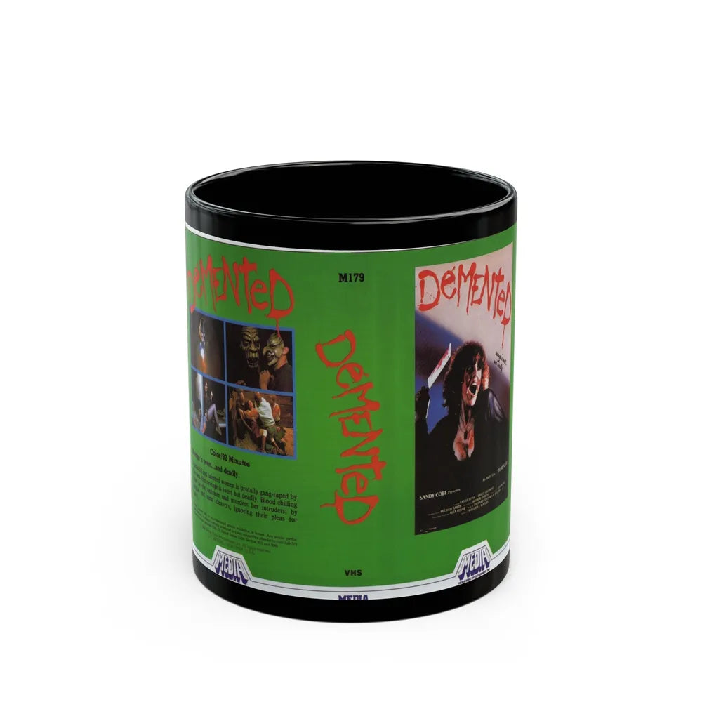 DEMENTED (VHS COVER) - Black Coffee Mug-11oz-Go Mug Yourself