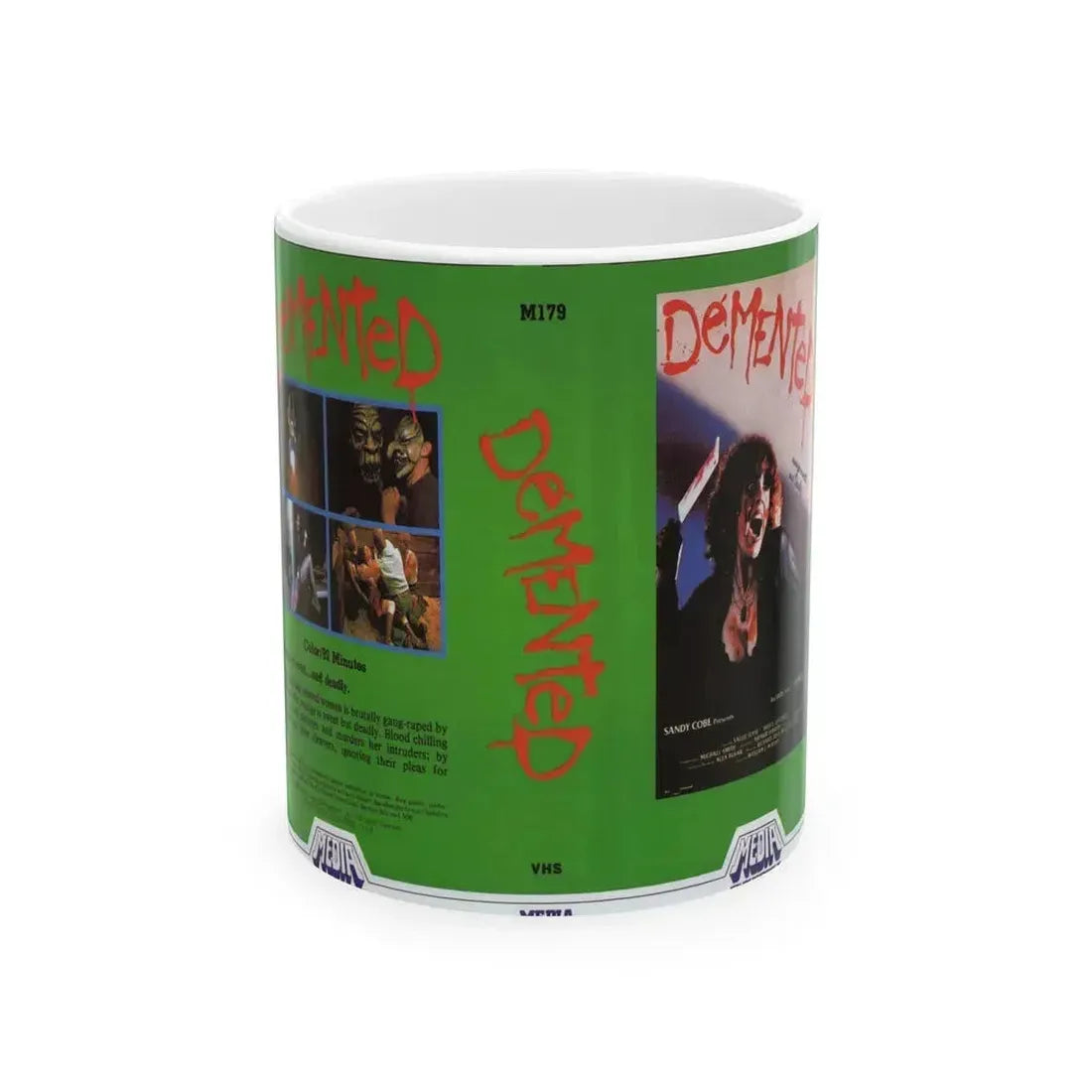 DEMENTED (VHS COVER) - White Coffee Mug 11oz - Go Mug Yourself
