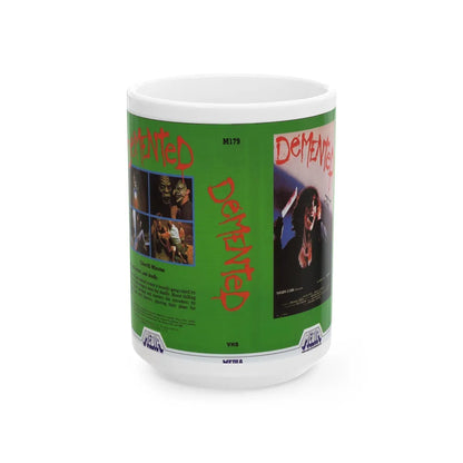 DEMENTED (VHS COVER) - White Coffee Mug-15oz-Go Mug Yourself