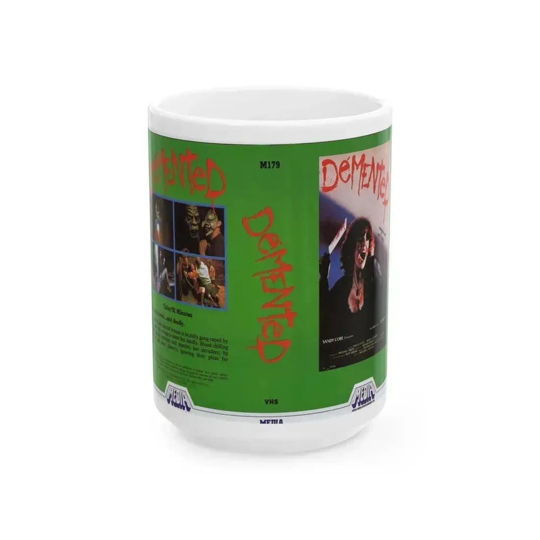 DEMENTED (VHS COVER) - White Coffee Mug 15oz - Go Mug Yourself