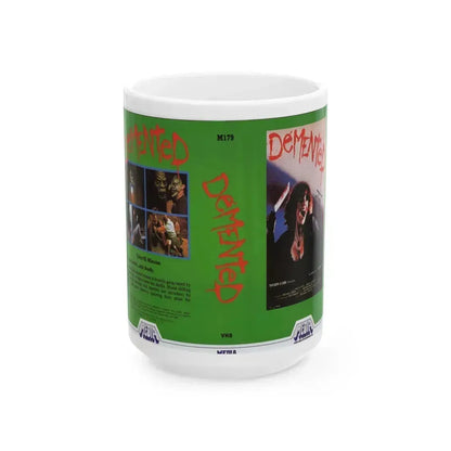 DEMENTED (VHS COVER) - White Coffee Mug 15oz - Go Mug Yourself