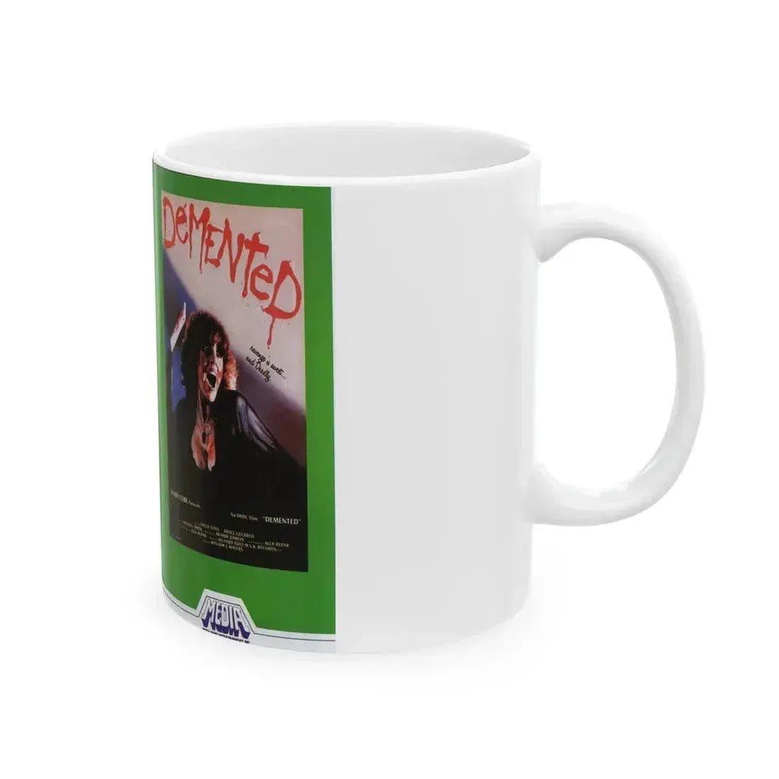 DEMENTED (VHS COVER) - White Coffee Mug - Go Mug Yourself