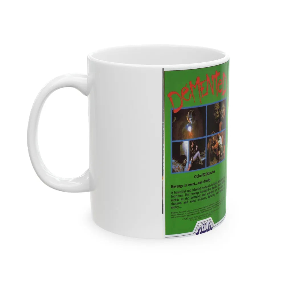 DEMENTED (VHS COVER) - White Coffee Mug-Go Mug Yourself