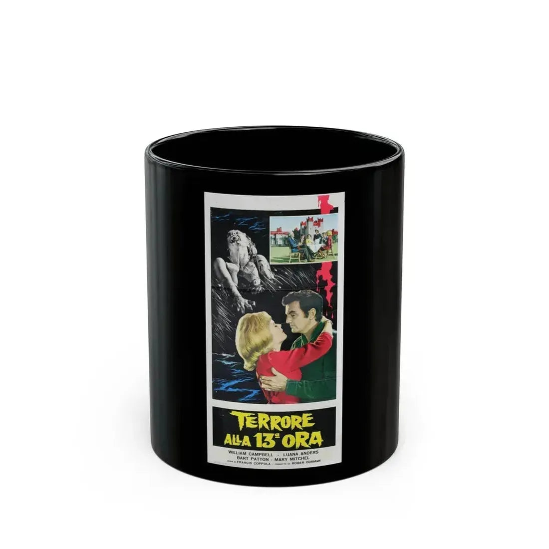DEMENTIA 13 (ITALIAN) 1963 Movie Poster - Black Coffee Mug 11oz - Go Mug Yourself