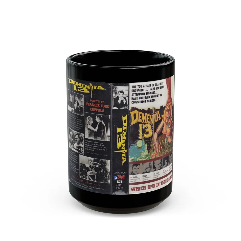 DEMENTIA 13 (VHS COVER) - Black Coffee Mug-15oz-Go Mug Yourself