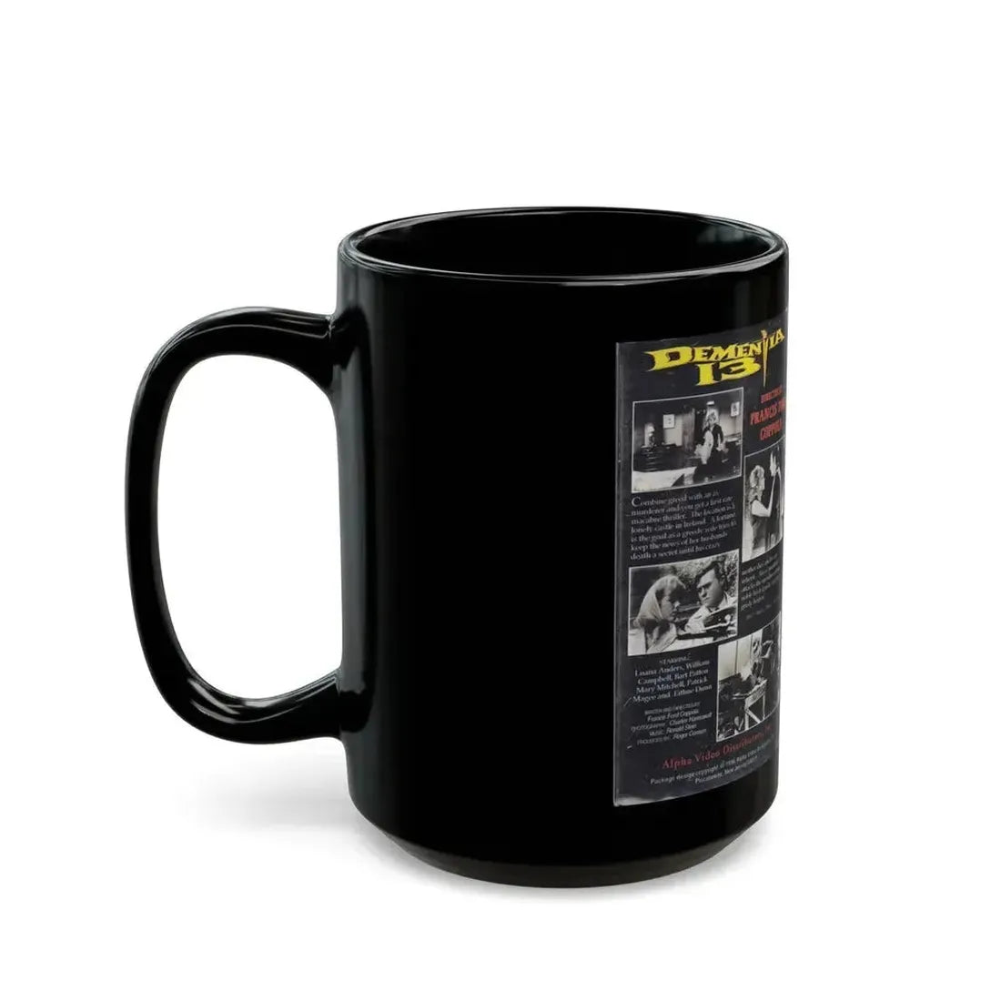 DEMENTIA 13 (VHS COVER) - Black Coffee Mug - Go Mug Yourself