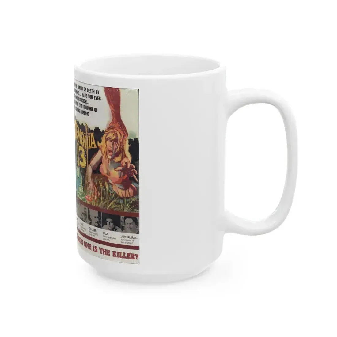 DEMENTIA 13 (VHS COVER) - White Coffee Mug - Go Mug Yourself