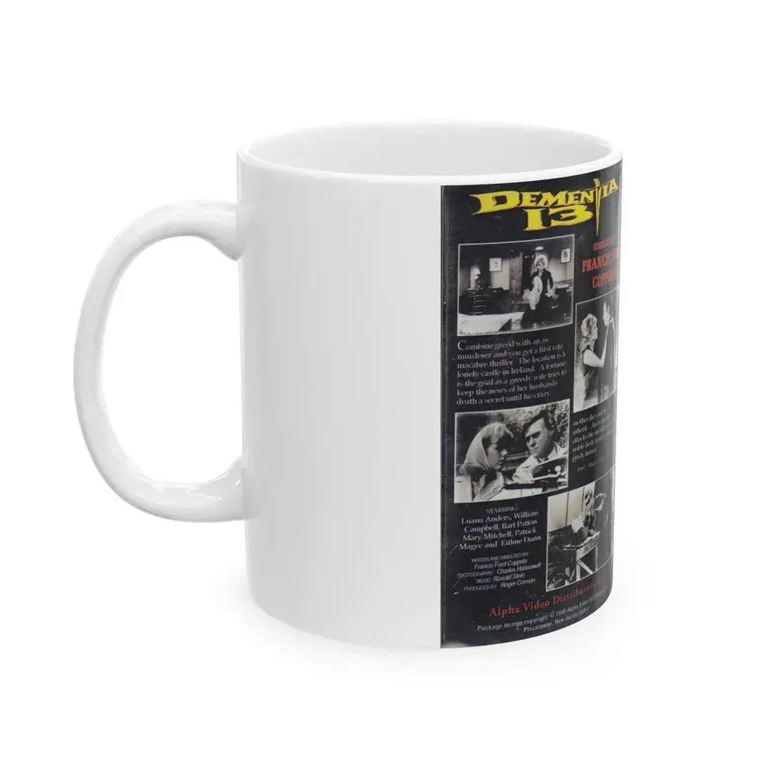DEMENTIA 13 (VHS COVER) - White Coffee Mug - Go Mug Yourself