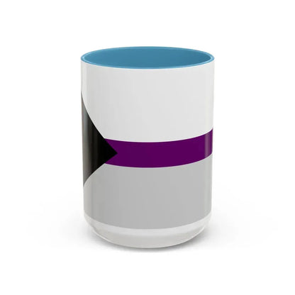Demisexual Pride Pride Flag - Accent Coffee Mug 15oz Light Blue - Go Mug Yourself