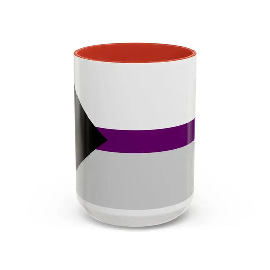 Demisexual Pride Pride Flag - Accent Coffee Mug 15oz Red - Go Mug Yourself