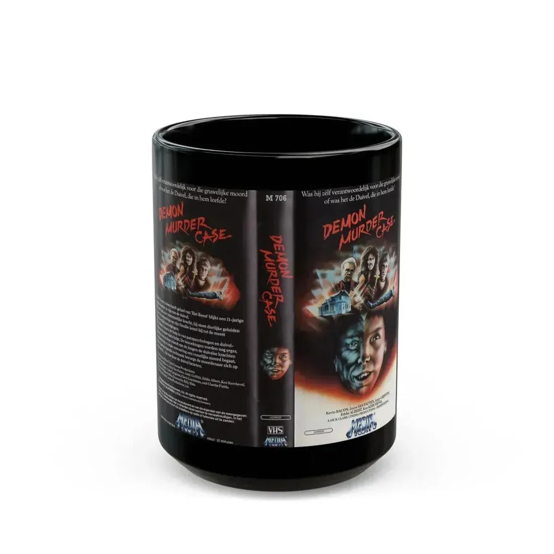 DEMON MURDER CASE (VHS COVER) - Black Coffee Mug 15oz - Go Mug Yourself