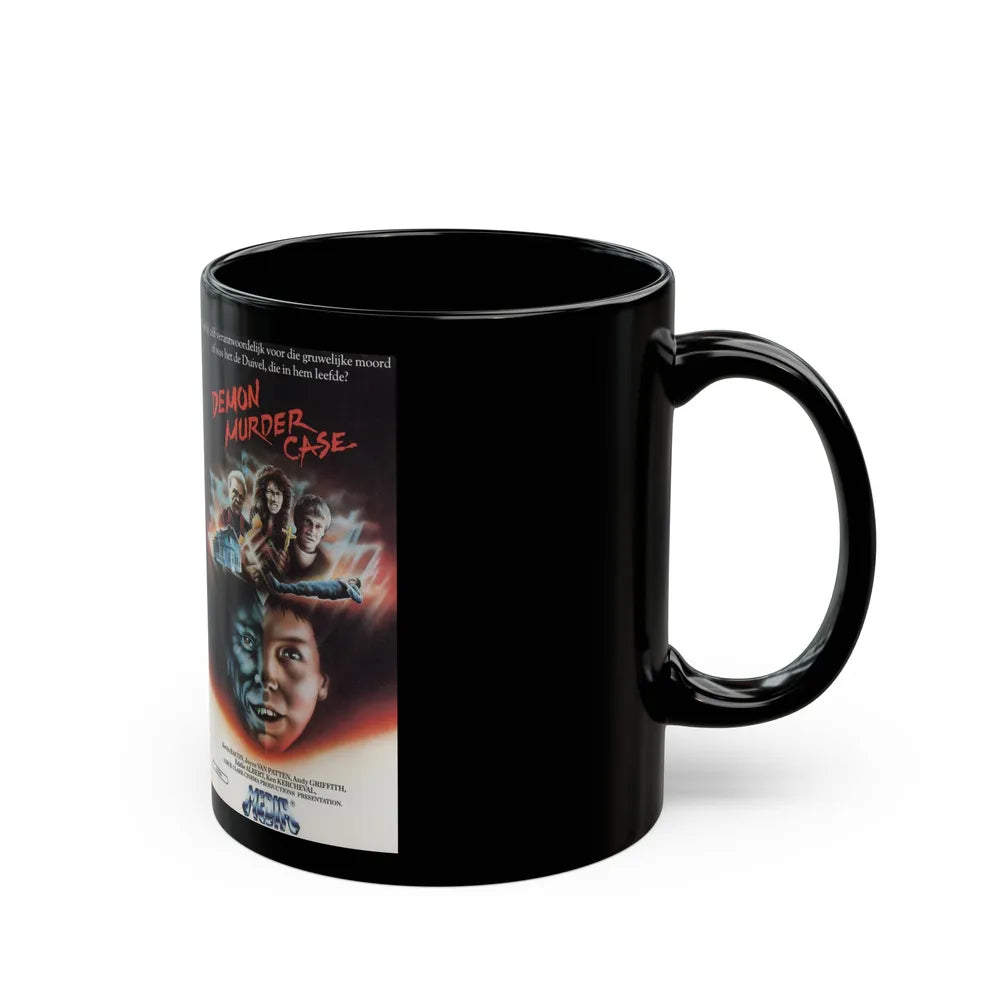 DEMON MURDER CASE (VHS COVER) - Black Coffee Mug-Go Mug Yourself