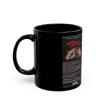 DEMON MURDER CASE (VHS COVER) - Black Coffee Mug-Go Mug Yourself