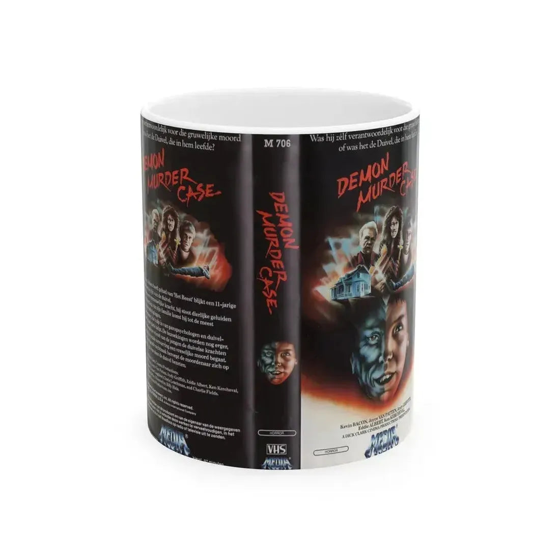 DEMON MURDER CASE (VHS COVER) - White Coffee Mug 11oz - Go Mug Yourself