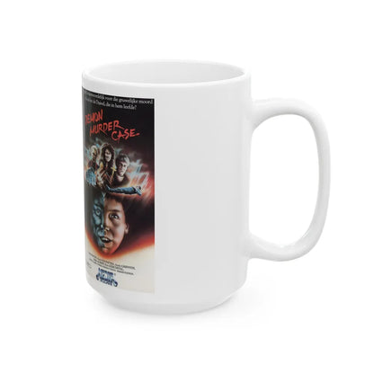 DEMON MURDER CASE (VHS COVER) - White Coffee Mug-Go Mug Yourself