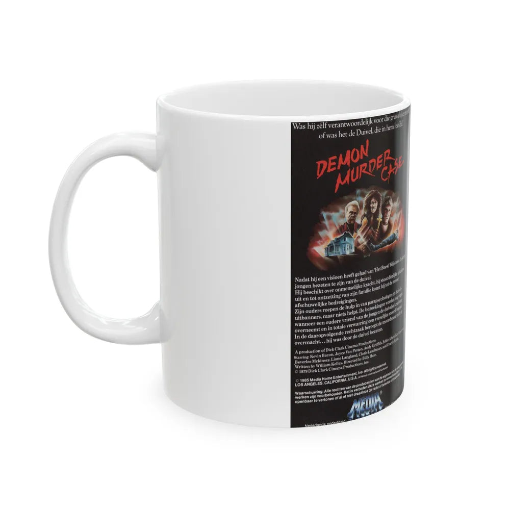 DEMON MURDER CASE (VHS COVER) - White Coffee Mug-Go Mug Yourself