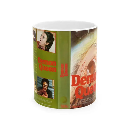 DEMON QUEEN (VHS COVER) - White Coffee Mug 11oz - Go Mug Yourself