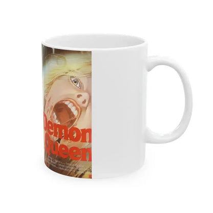 DEMON QUEEN (VHS COVER) - White Coffee Mug - Go Mug Yourself